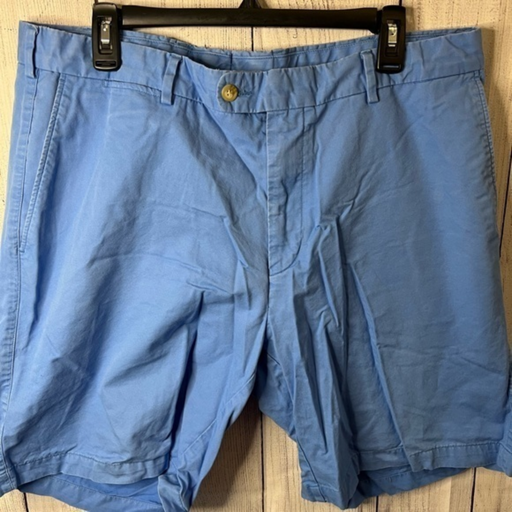 Peter‎ Millar Mens Blue  Cotton Chino Golf Shorts Size 38